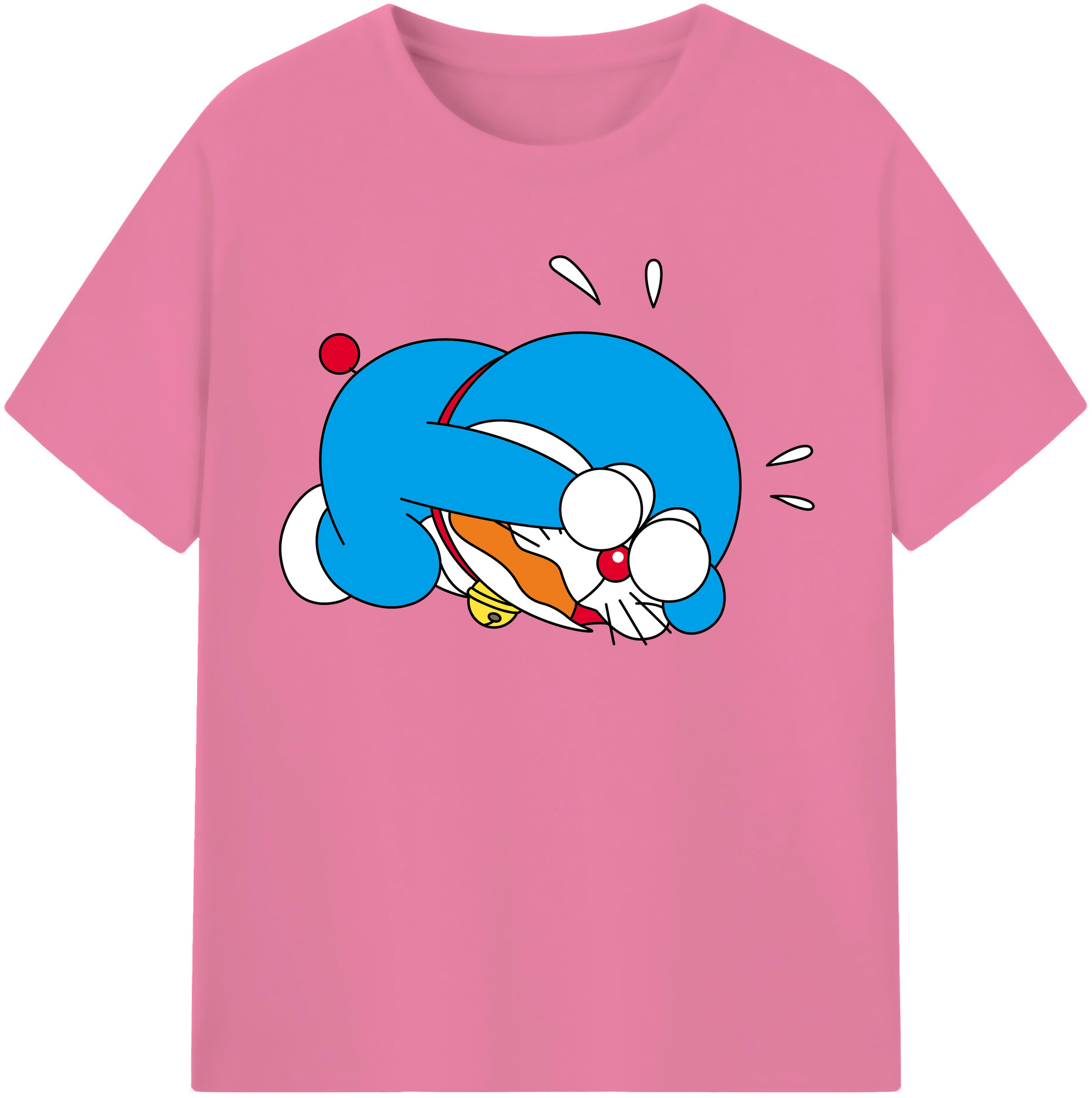 （画像用） ドラえもん Doraemon 綿100％半袖Tシャツ（フロントプリント）